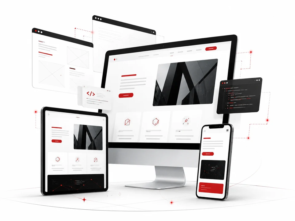 Responsive website and custom software development across desktop, tablet and mobile